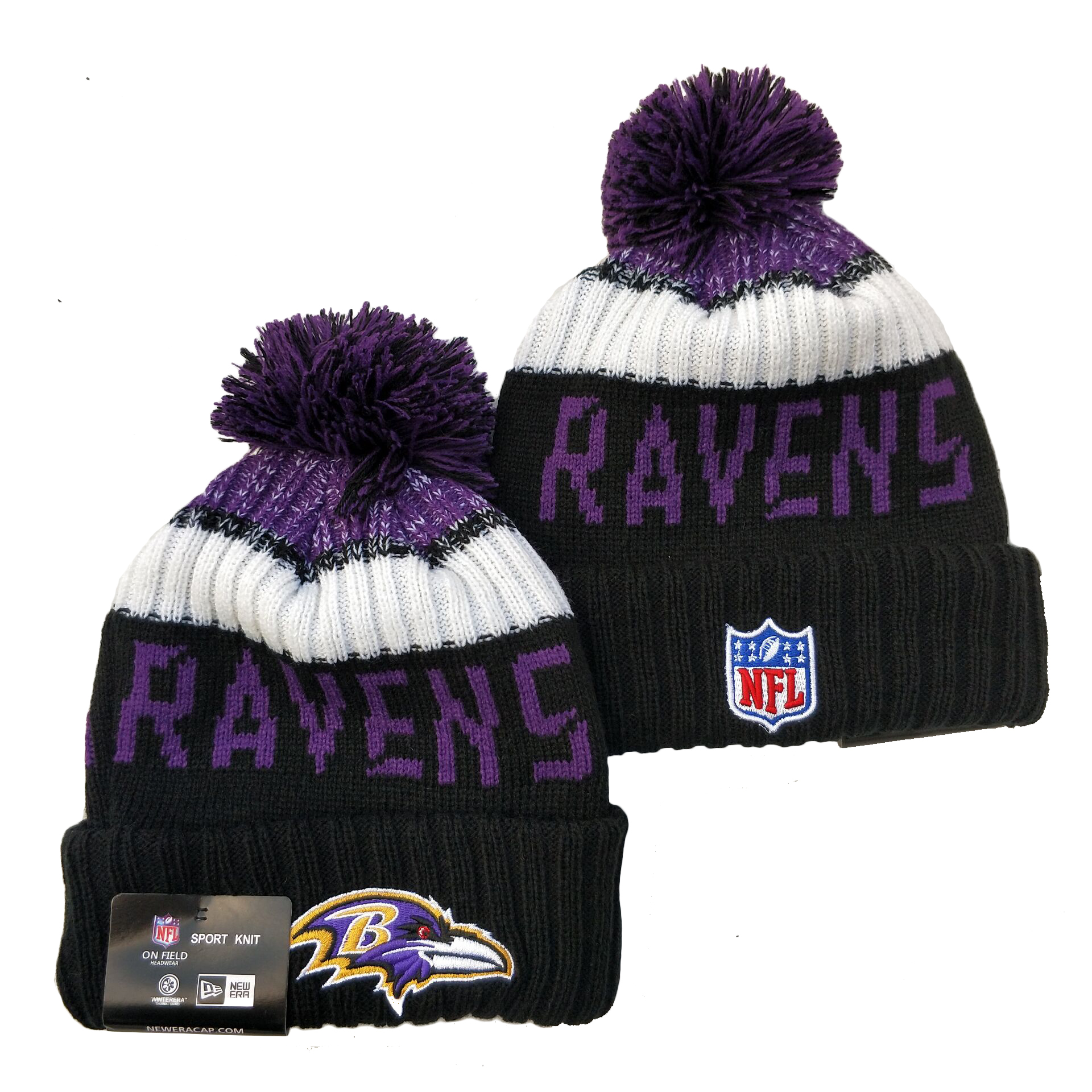 Baltimore Ravens Knit Hats 046